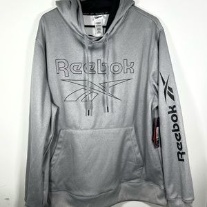 Sweaters Reebok Gray Black Polyester Size XL